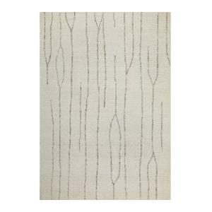 Tapis pure laine tufté main crème 140x200