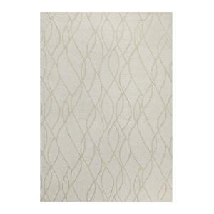 Tapis pure laine tufté main crème 160x230