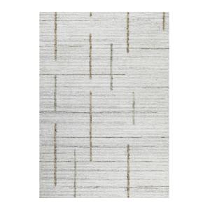 Tapis pure laine tufté main crème 200x300