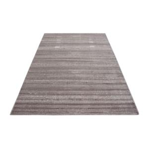 Tapis rayé contemporaine en polypropylène beige 120x170