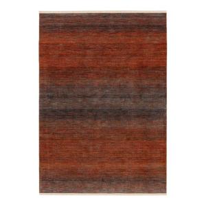 Tapis rayé design en polyester corail 120x170