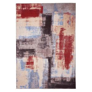 Tapis rayé design en polyester multicolore 120x180