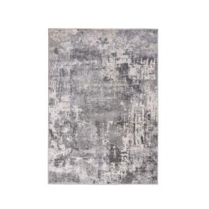 Tapis rayé design en polypropylène gris 120x170