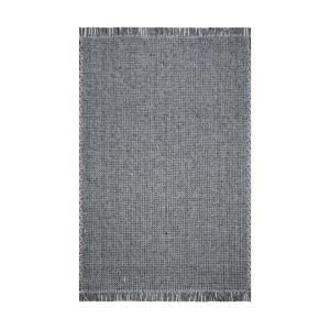 Tapis rectangulaire en laine tressée écru et gris 160 x 230…