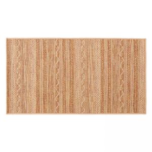 Tapis rectangulaire en polypropylène 80x150 cm rouille