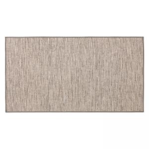 Tapis rectangulaire en polypropylène 80x150 cm terre