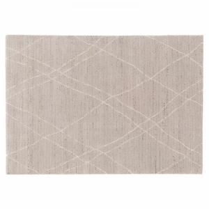 Tapis rectangulaire motif berbère gris clair 200 x 290 cm