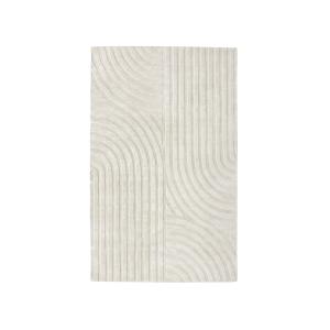 Tapis rectangulaire  viscose blanc cassé 160x230cm