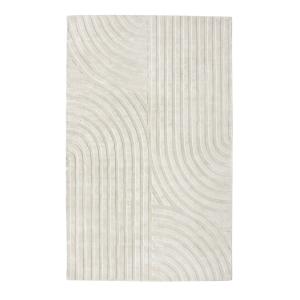 Tapis rectangulaire  viscose blanc cassé 200x300cm