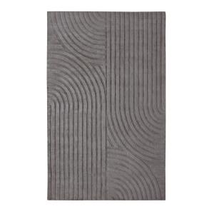 Tapis rectangulaire  viscose gris anthracite 200x300cm