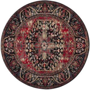 Tapis Red / Multi 91 X 91 cm