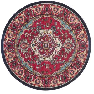 Tapis Red / Turquoise 122 X 122 cm