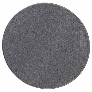 Tapis résistant poil ras feutre, anthracite, 80 cm rond