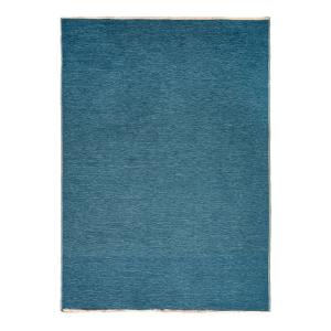 Tapis réversible bleu pétrole/gris foncé 120x170