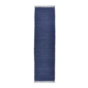 Tapis réversible en coton - tissé à la main - Bleu foncé 70…