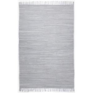 Tapis réversible en coton - tissé à la main - Gris 40x60