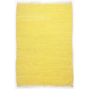 Tapis réversible en coton - tissé à la main - Jaune 60x120…