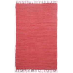 Tapis réversible en coton - tissé à la main - Rouge 40x60