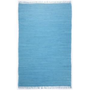 Tapis réversible en coton - tissé à la main - Turquoise 120…