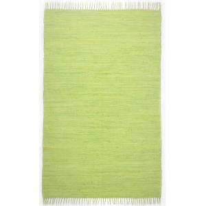 Tapis réversible en coton - tissé à la main - Vert 60x120