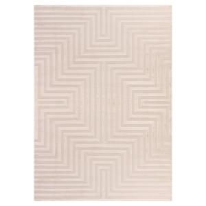 Tapis Rifi laineux à motif en relief Beige 160x230cm