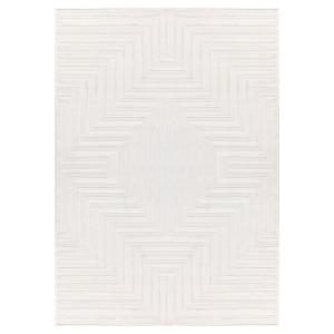 Tapis Rifi laineux à motif en relief Crème 160x230cm