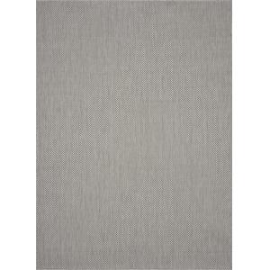 Tapis robuste extérieur intérieur, gris, 160 x 220 cm