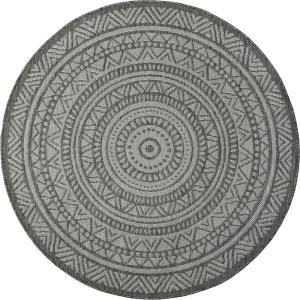 Tapis robuste intérieur et extérieur, anthracite, 160 cm ro…