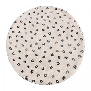 Tapis rond 120x120 rond Rond Coton Beige