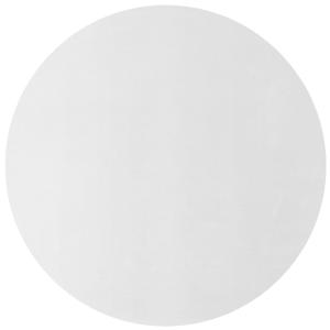 Tapis Rond à poils doux Lavable Blanc 120x120cm
