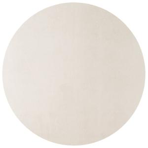 Tapis Rond à poils doux Lavable Crème 120x120cm