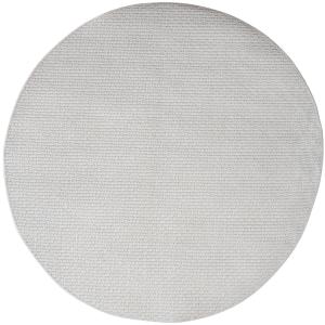 Tapis rond aspect jute blanc uni D120