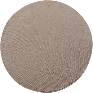 Tapis Rond bouclés à relief Beige 160x160cm