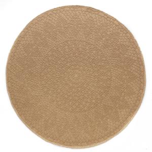 Tapis rond Crochet ivoire (160 cm)