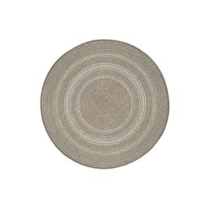 Tapis rond d'extérieur-intérieur beige 120 cm