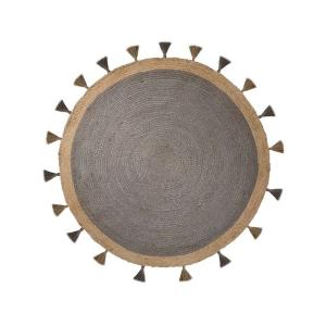 Tapis rond en jute gris Diam. 150