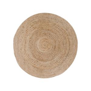 Tapis rond en jute naturelle naturel ⌀90 cm