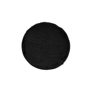 Tapis rond en polyester D80 noir