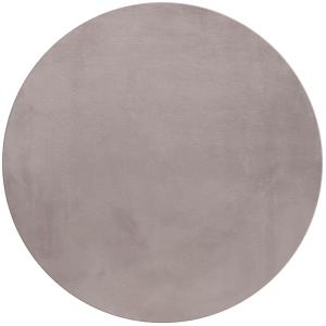 Tapis Rond fausse Fourrure toucher doux Beige 120x120cm