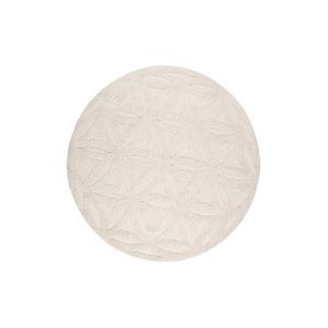 Tapis rond intérieur/extérieur à relief mandala beige Ø200…