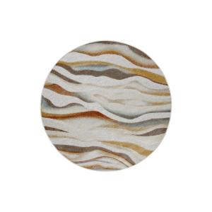 Tapis rond intérieur/extérieur bohème motif psychédélique Ø…