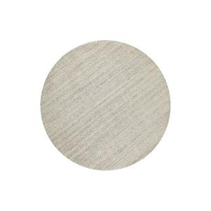 Tapis rond laine et polyester tufté main crème 200 cm