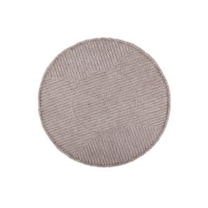 Tapis rond lavable en laine rose Ø160