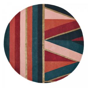 Tapis rond multicolore 200x200 rond