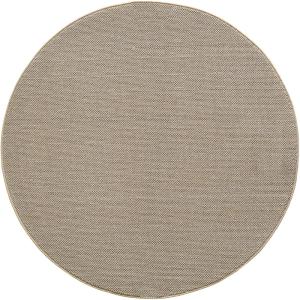Tapis Rond Naturel aspect jute Beige 120x120cm