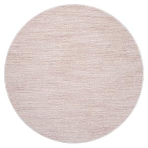 Tapis Rond Nova laineux Rose 120x120cm