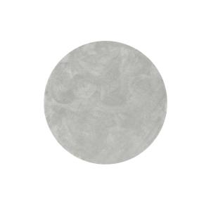 Tapis rond poils longs douces microfibre gris clair 200 D