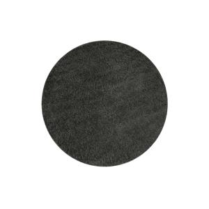 Tapis rond poils longs effet bouclette gris anthracite 200…