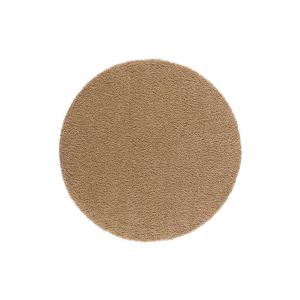 Tapis rond shaggy beige, 130x130 cm