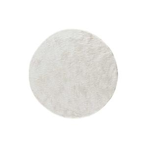 Tapis rond shaggy blanc  120x120 cm
